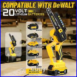 2-IN-1 Cordless 6 Pole Saw & Chainsaw for Dewalt 20V MAX Battery, Brushless Mo