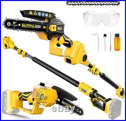 2-IN-1 Cordless 6 Pole Saw & Chainsaw for Dewalt 20V MAX Battery, Brushless Mo