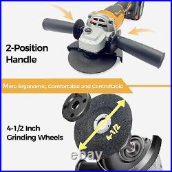 Cordless Angle Grinder for Dewalt 20V MAX Battery 11000 RPM No Battery