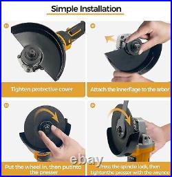 Cordless Angle Grinder for Dewalt 20V MAX Battery 11000 RPM No Battery