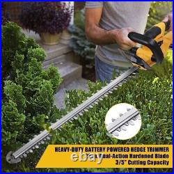 Cordless Hedge Trimmer for Dewalt 20V Max Battery, Electric Bush Trimmer with 22