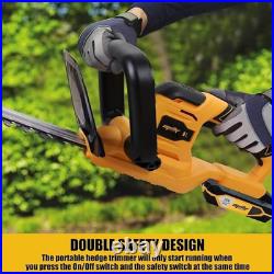 Cordless Hedge Trimmer for Dewalt 20V Max Battery, Electric Bush Trimmer with 22