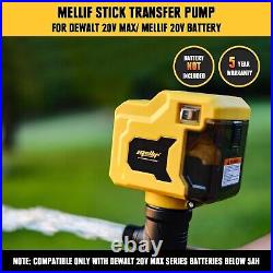 Cordless Stick Water Transfer Pump for Dewalt 20V MAX Battery, 720GPH Brushless