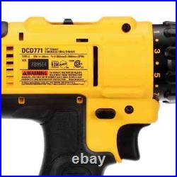 DEWALT 20-Volt MAX Cordless 1/2 In. Drill/Driver with Batteries, Charger & Bag