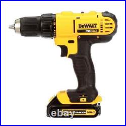 DEWALT 20-Volt MAX Cordless 1/2 In. Drill/Driver with Batteries, Charger & Bag