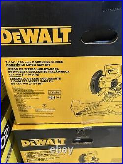 DEWALT 20V MAX Cordless 7 1/4 in. Sliding Miter Saw Kit DCS361M1 (4 Ah) Battery