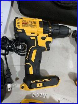 DEWALT 20V MAX Cordless Drill, Impact Driver 2 Batteries And Charger