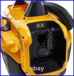 DEWALT 20V MAX Cordless Wet-Dry Vacuum, Tool Only (DCV580H), Black, Yellow