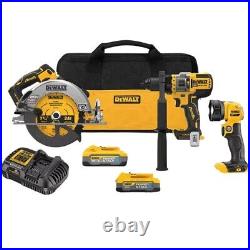 DEWALT 20V MAX Lithium-Ion Cordless 3-Tool Combo Kit with 5.0 Ah Battery and 1.7