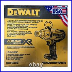 DEWALT 20V MAX XR Cordless Impact Wrench Quick Release 7/16 Tool Only DCF898B