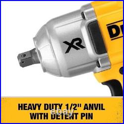 DEWALT 20V Max XR Impact Wrench Kit, Brushless, High Torque, Detent Pin Anvil