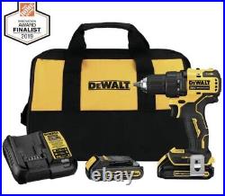 DEWALT ATOMIC 20V MAX Cordless Brushless Compact 1/2 Drill Driver Kit- DCD708C2