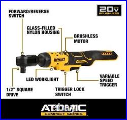 DEWALT DCF512B Atomic Compact Series 20V MAX Brushless 1/2'' Ratchet (ToolOnly)