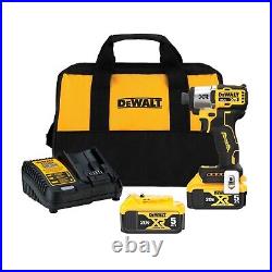 DEWALT DCF845P2 20-Volt MAX XR Cordless Brushless 1/4 in. 3-Speed Impact Driver