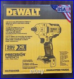 DEWALT DCF894HB 20V 20-Volt MAX XR 1/2-Inch Cordless Impact Wrench TOOL ONLY