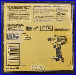 DEWALT DCF894HB 20V 20-Volt MAX XR 1/2-Inch Cordless Impact Wrench TOOL ONLY