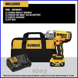 DEWALT DCF900P1R 20V MAX XR 1/2 Impact Wrench KT (5 Ah) Certified Refurbished