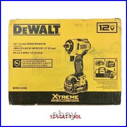 DEWALT DCF901GJ1G1 12V MAX XTREME 1/2-in Cordless Brushless Impact Wrench Kit