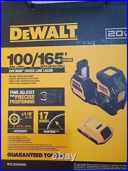 DEWALT DCLE34020G 20V MAX Cordless Cross Line Laser Kit with Battery NEW