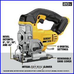 DEWALT DCS331B 20V MAX Li-Ion Cordless Jig Saw (Tool Only) New