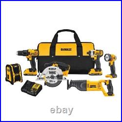 DeWalt 20V MAX XR Cordless 6-Tool Kit with(2) 20V 2.0Ah Batteries and Charger