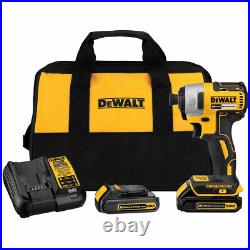 DeWalt DCF787C2 20V MAX Brushless 1/4 in. Cordless Impact Driver Kit