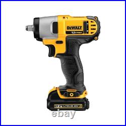 Dewalt 12V Max Compact Cordless Impact Wrench Kit, 3/8 In, 2,450 Rpm