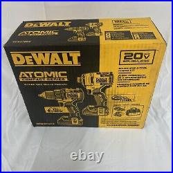 Dewalt 20-Volt MAX Cordless Brushless Compact Drill/Impact Combo Kit WithBatteries