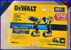 Dewalt DCK274E2 20V MAX PowerStack Battery Cordless 2-Tool Combo Kit