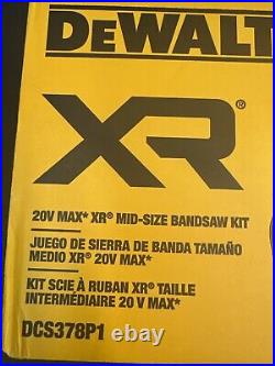 Dewalt DCS378P1 20V MAX XR Cordless Brushless 3-3/8 Cut Capacity Bandsaw Kit