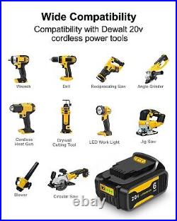 For Dewalt 20V Leaf Blower Cordless Max Battery Handheld +2PACK 6Ah 20V Battery